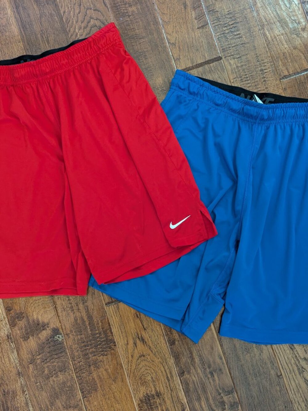 Nike Dri-FIT Men’s Large Shorts Lot of 2 Red Blue Athletic